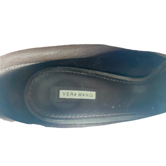 Vera Wang Womens Royce Back Bow Stiletto Heels Peep Toe Pump Brown Size 10M - Picture 4 of 13